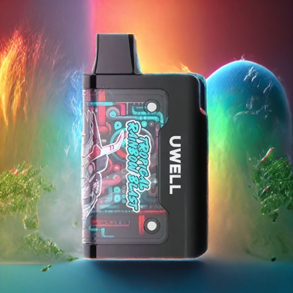 UWELL Cyberbar 8000 Pod System Tropisk Regnbue Blast PC 16ml 8000 Puff Norge Engros