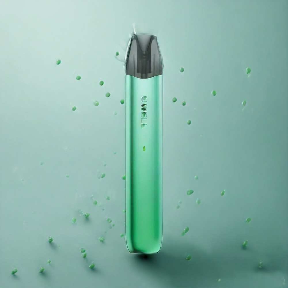 UWELL DQ600 1.2 ohm Mesh Coil 600 mAh Pod System Myntegrønn Norge Engros