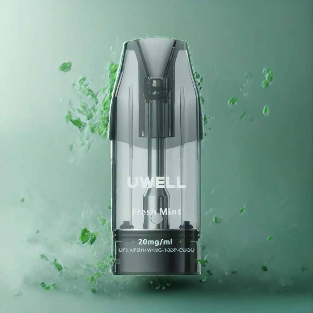 UWELL DQ600 1.2 ohm Mesh Coil 600 mAh Pod System Myntegrønn Norge Engros