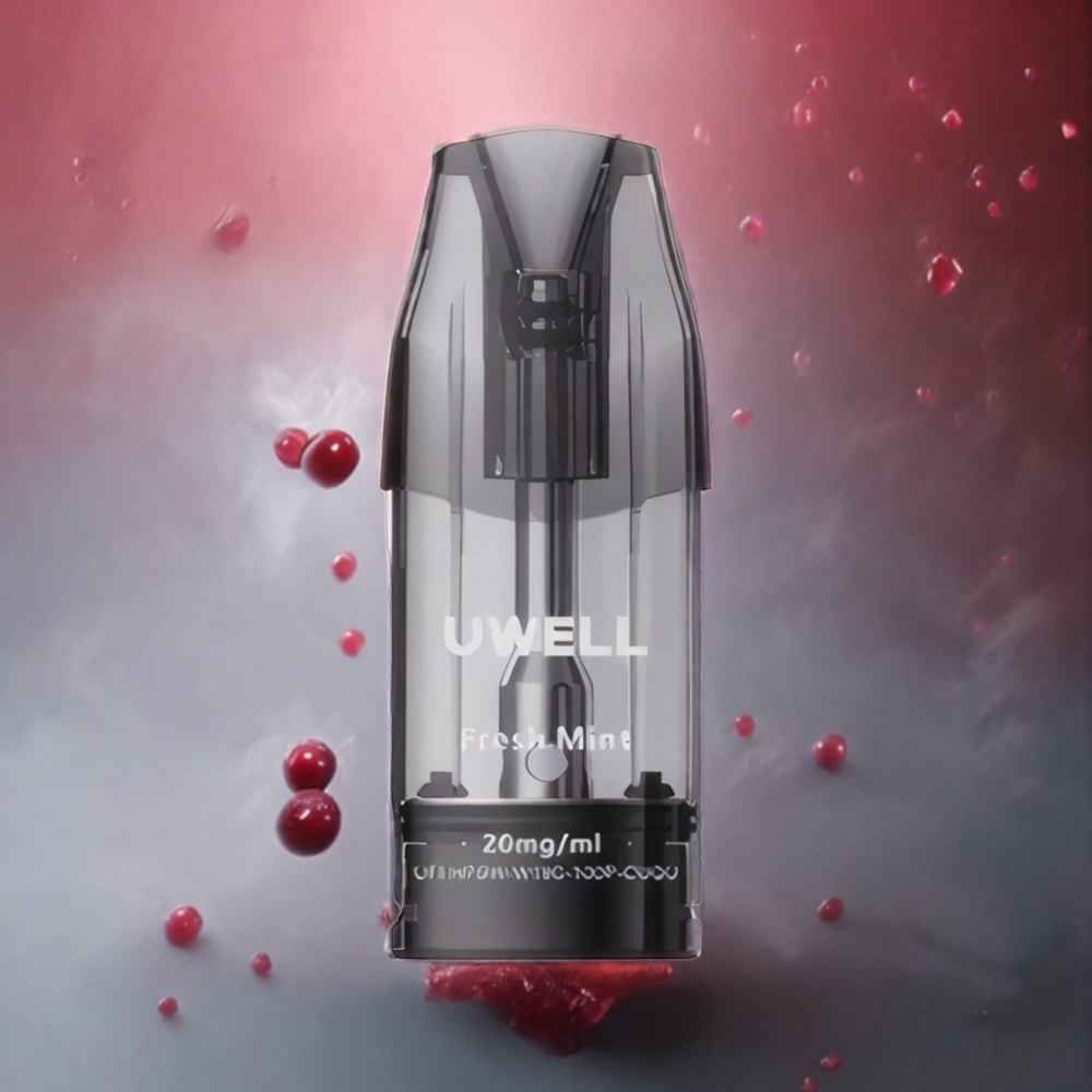 UWELL DQ600 Pod System Kirsebær Rosa Norge Engros 600 mAh Type-C 2 ml