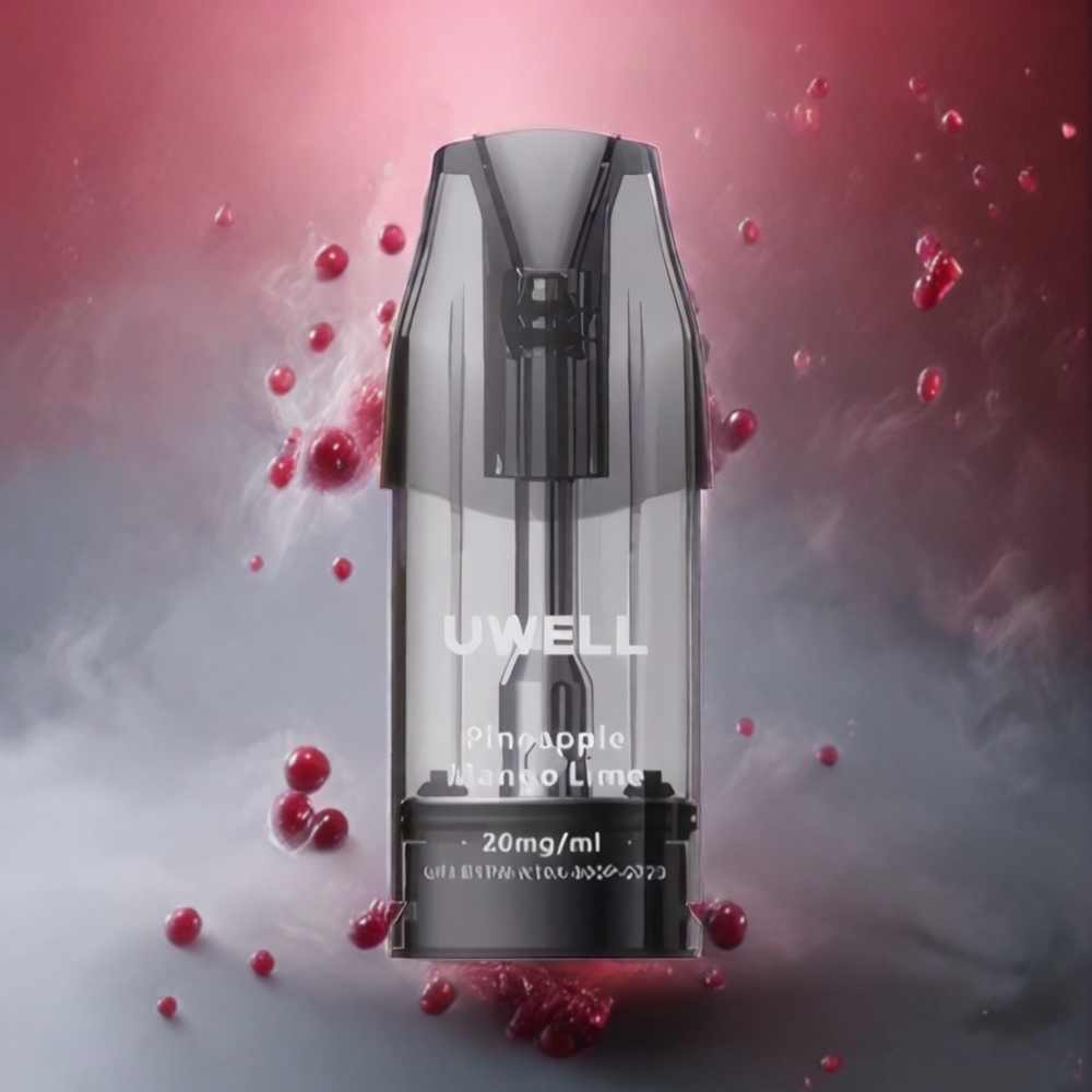 UWELL DQ600 Pod System Kirsebær Rosa Norge Engros 600 mAh Type-C 2 ml
