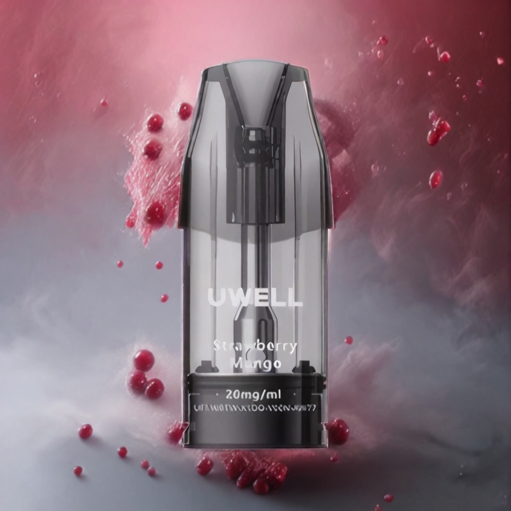 UWELL DQ600 Pod System Kirsebær Rosa Norge Engros 600 mAh Type-C 2 ml