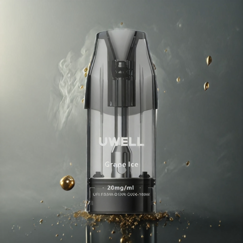 UWELL DQ600 Pod System Luksus Gull Norge Engros 600mAh Type-C 1.2 ohm Mesh Coil
