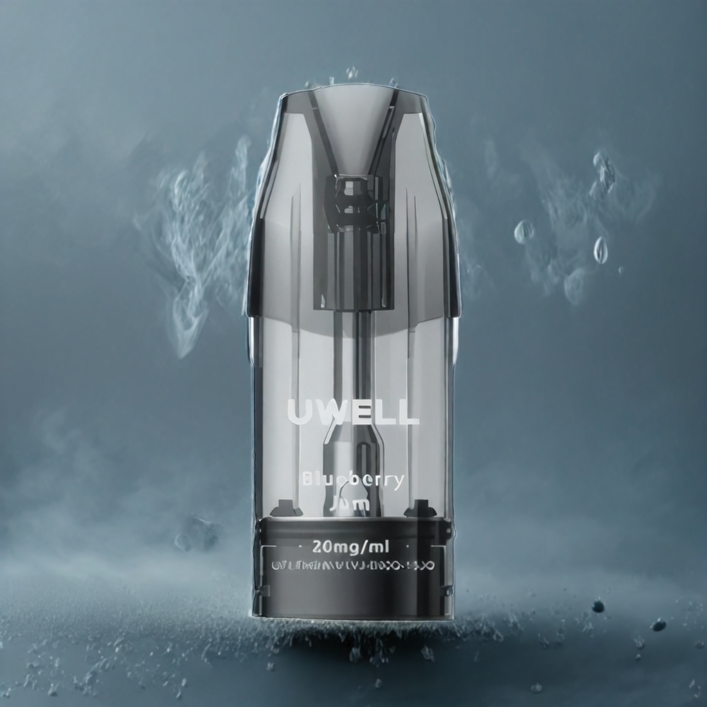 UWELL DQ600 Pod System Sølvgrå Norge Engros 1.2 ohm Mesh Coil 600 mAh 2 ml