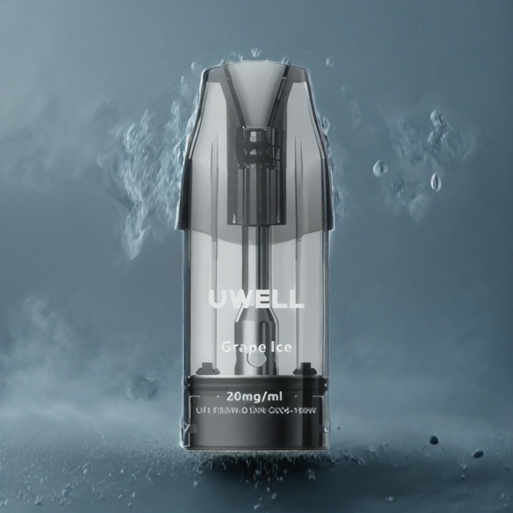 UWELL DQ600 Pod System Sølvgrå Norge Engros 1.2 ohm Mesh Coil 600 mAh 2 ml