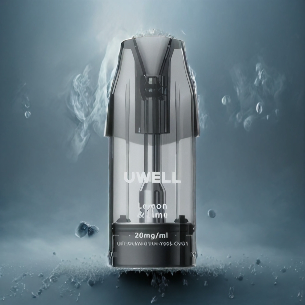 UWELL DQ600 Pod System Sølvgrå Norge Engros 1.2 ohm Mesh Coil 600 mAh 2 ml
