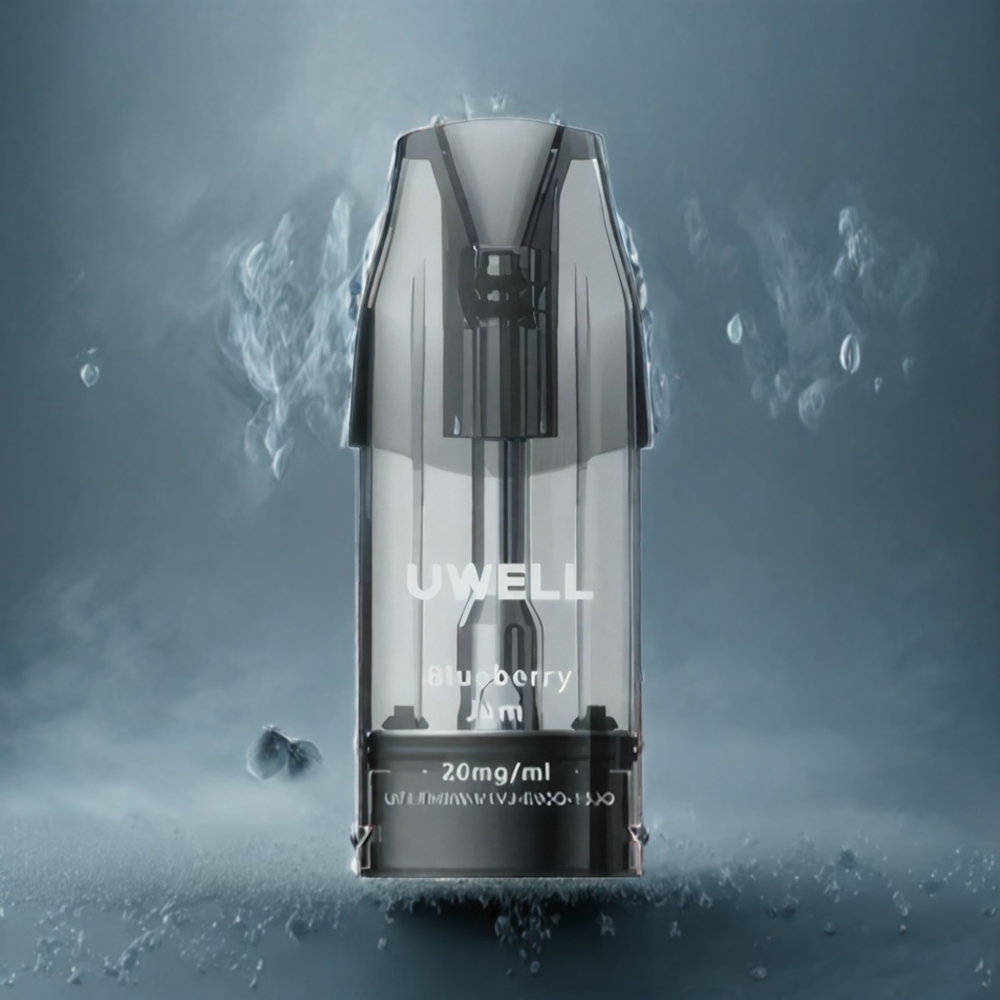 UWELL DQ600 Pod System Sølvgrå Norge Engros 1.2 ohm Mesh Coil 600 mAh 2 ml