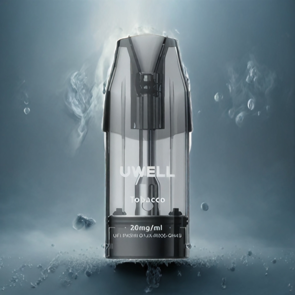 UWELL DQ600 Pod System Sølvgrå Norge Engros 1.2 ohm Mesh Coil 600 mAh 2 ml