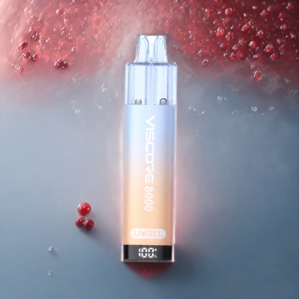 UWELL VISCORE 8000 Pod System Kirsebær Is Norge Engros PCTG 1900mAh Type-C