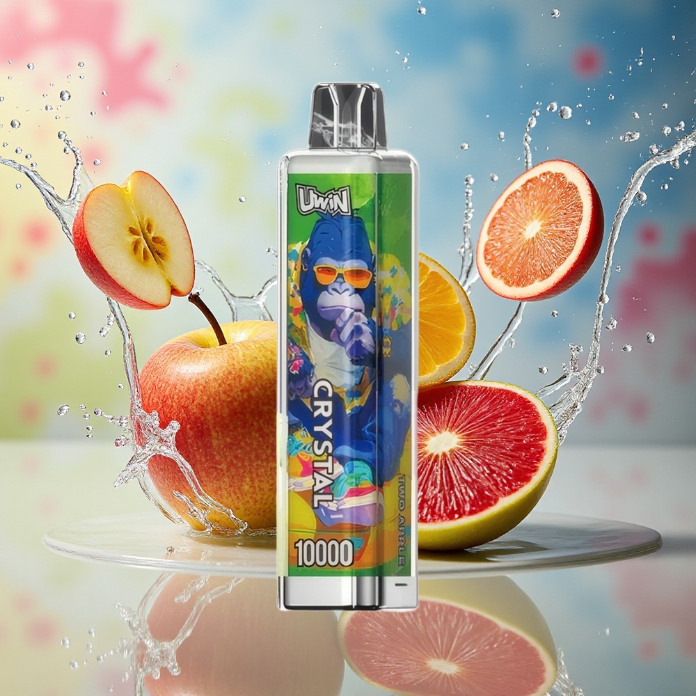 UWIN Crystal 10000 Puffs Engangs Vape To Epler Norge Engros RGB Lys