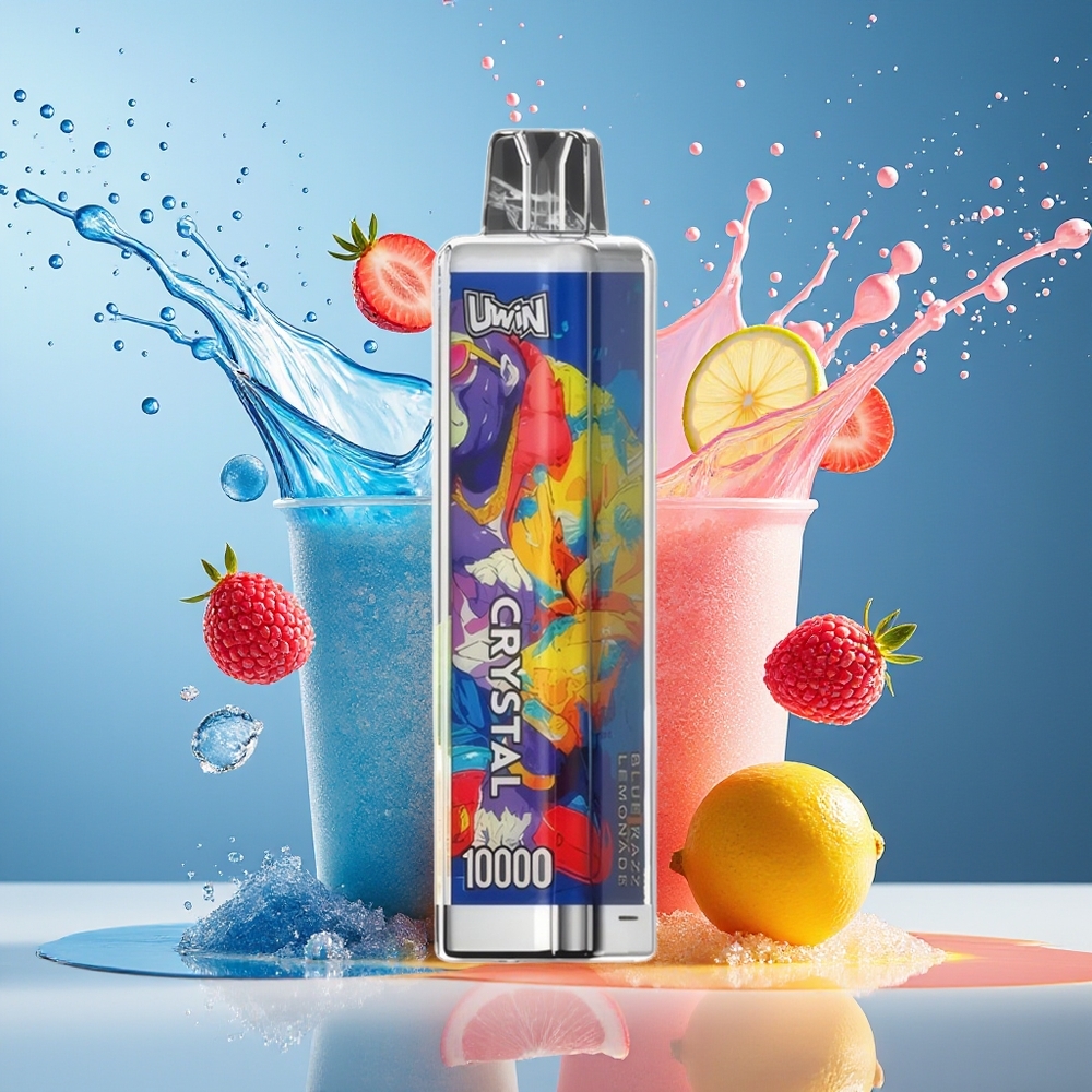 UWIN Crystal 10000 Puffs Engros Norge RGB Blå Bringebær Lemonade