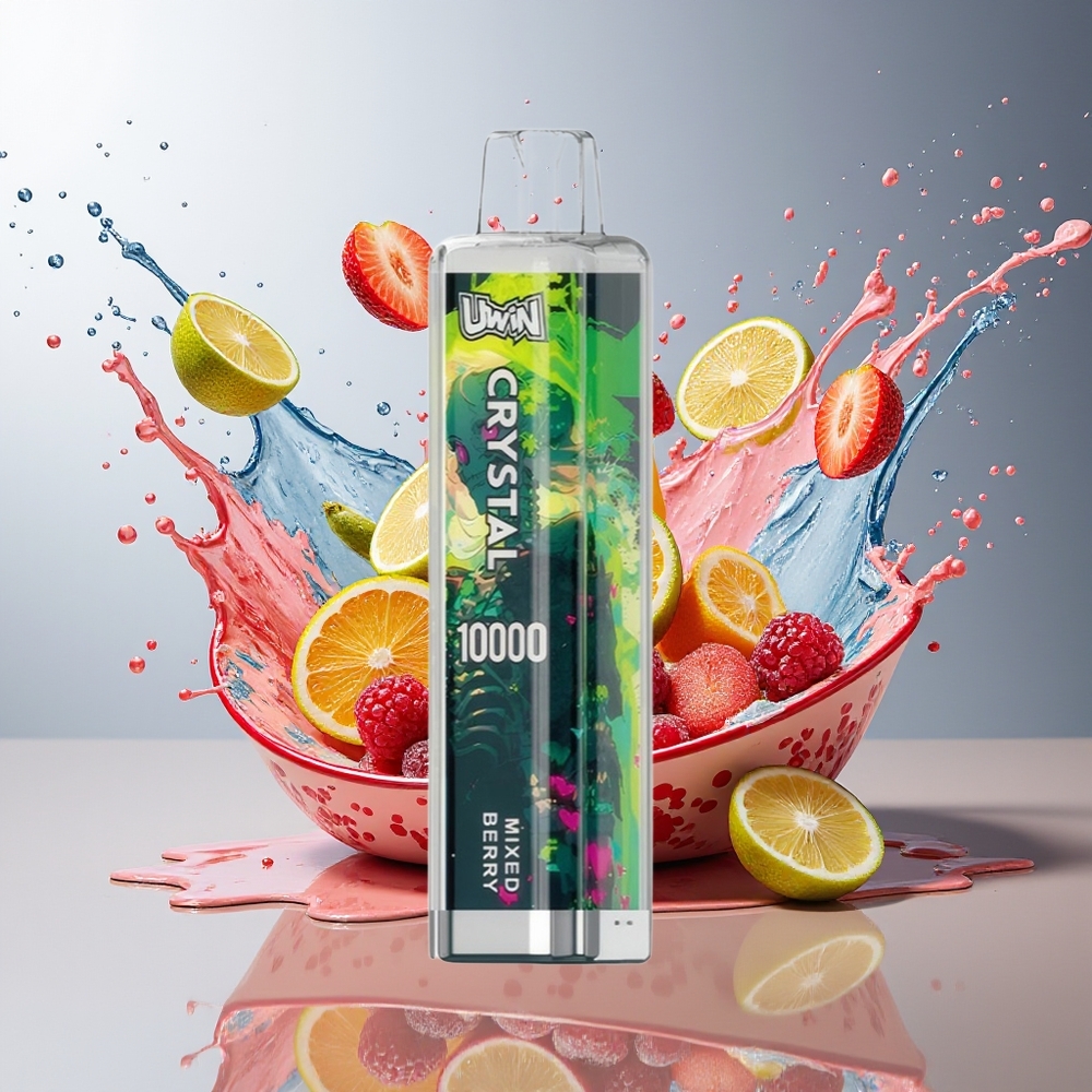 UWIN Crystal 10000 Puffs Engros Norge RGB LED Blandede Bær