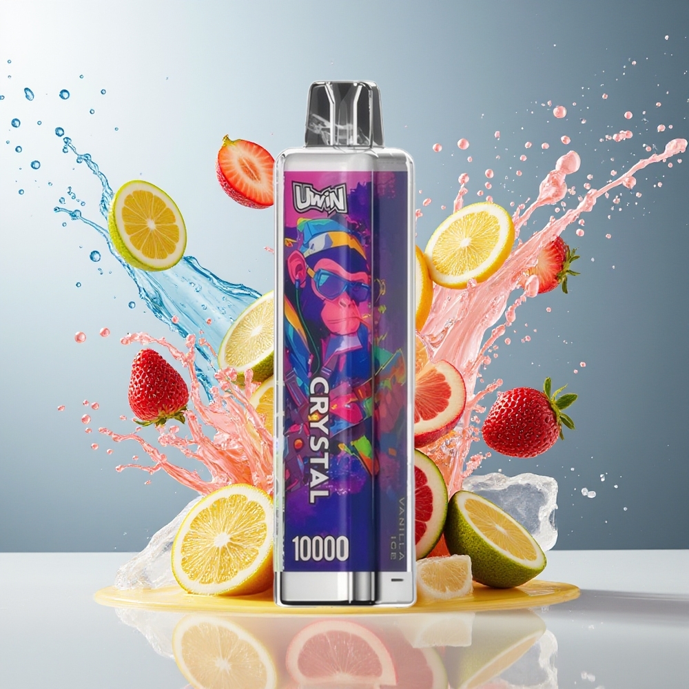 UWIN Crystal 10000 Puffs Engros Norge RGB Vaniljeis