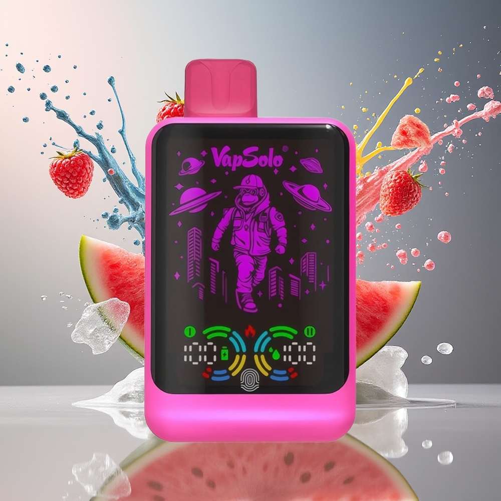 VapSolo GALAXY 30000 Puffs 40ml 850mAh Type-C Norge Engros Bringebær Vannmelon