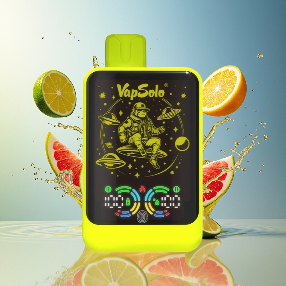 VapSolo GALAXY 30000 Puffs 40ml 850mAh Type-C Norge Engros Sitron Lime