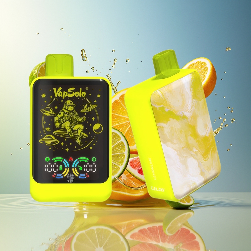 VapSolo GALAXY 30000 Puffs 40ml 850mAh Type-C Norge Engros Sitron Lime