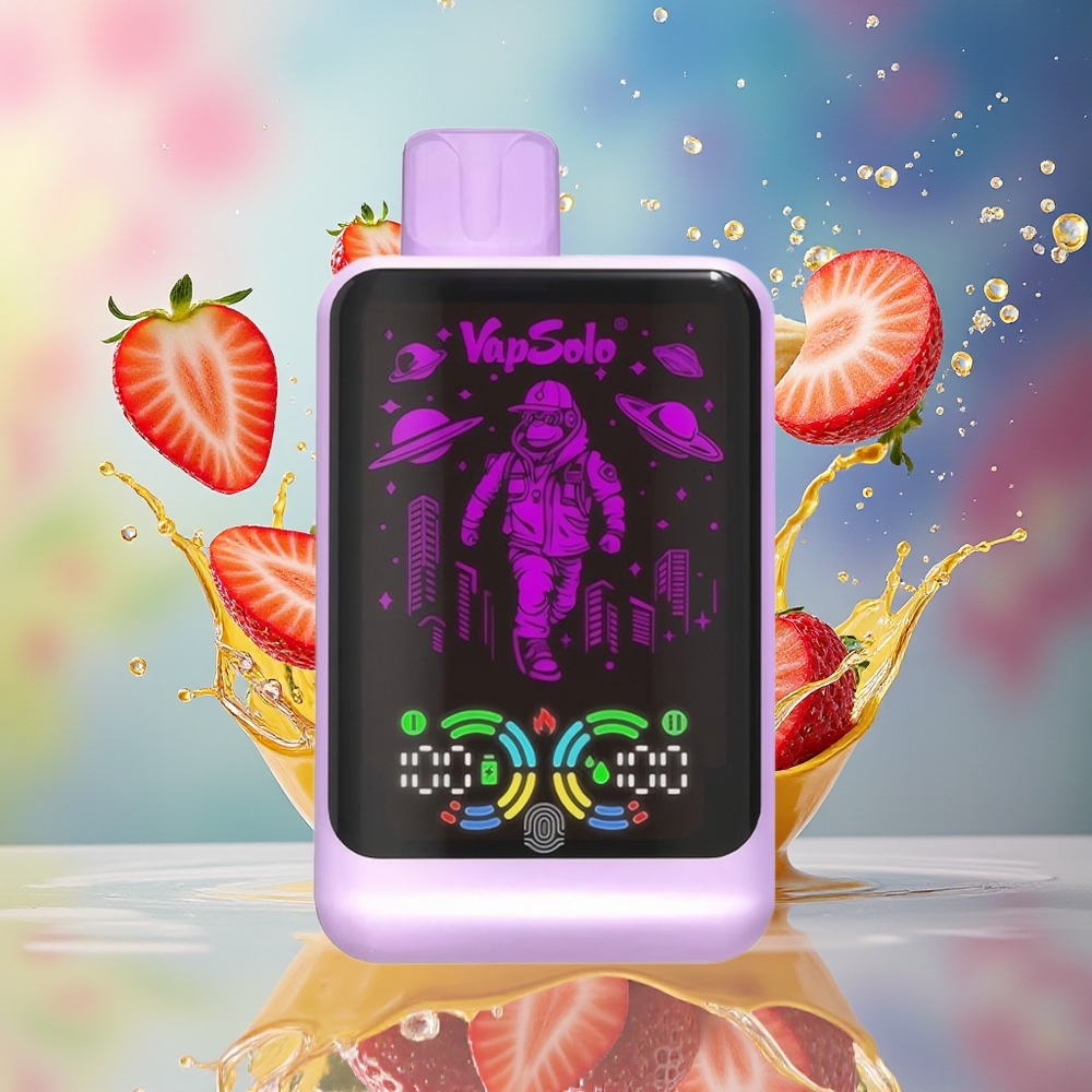 VapSolo GALAXY 30000 Puffs Norge Engros 40ml Type-C Jordbær Banan