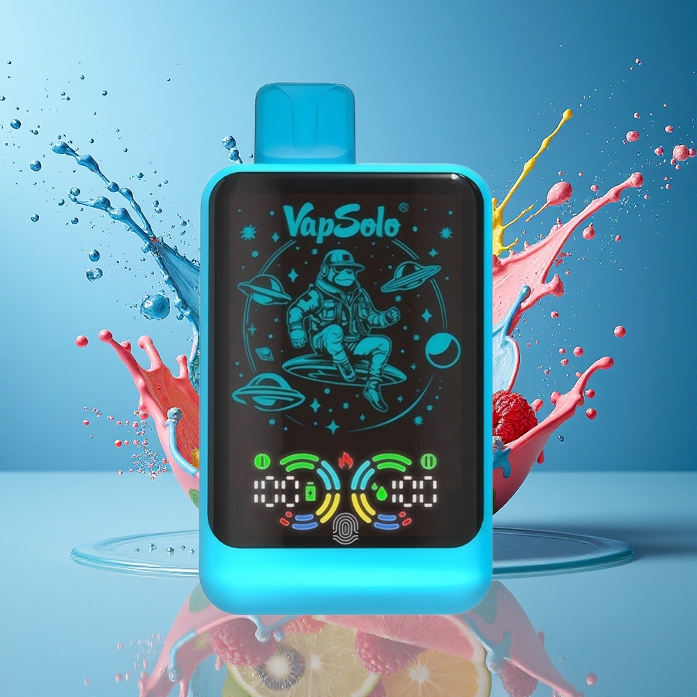 VapSolo GALAXY 30000 Puffs Norge Engros Blå Bringebær 40ml 850mAh Type-C