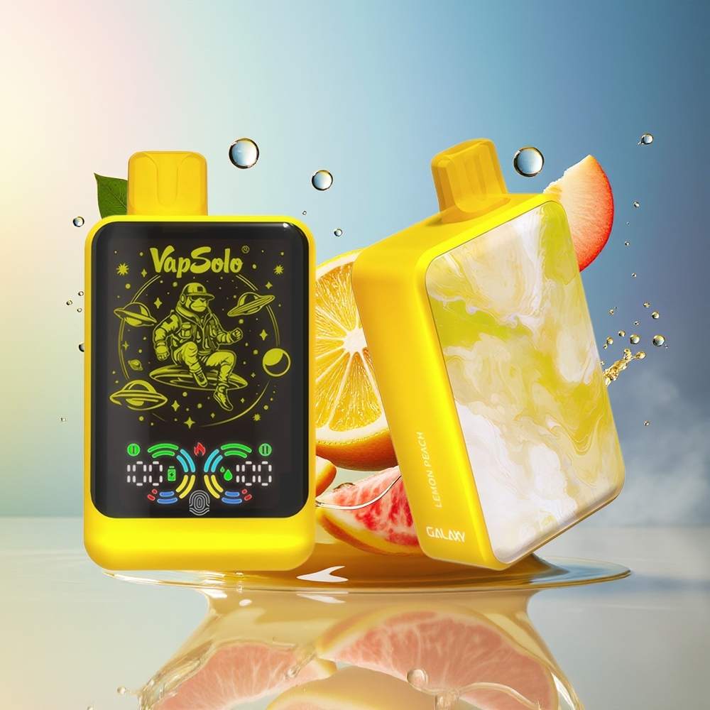 VapSolo GALAXY 30000 Puffs Norge Engros Type-C 850Mah Sitronsjikt Fersken
