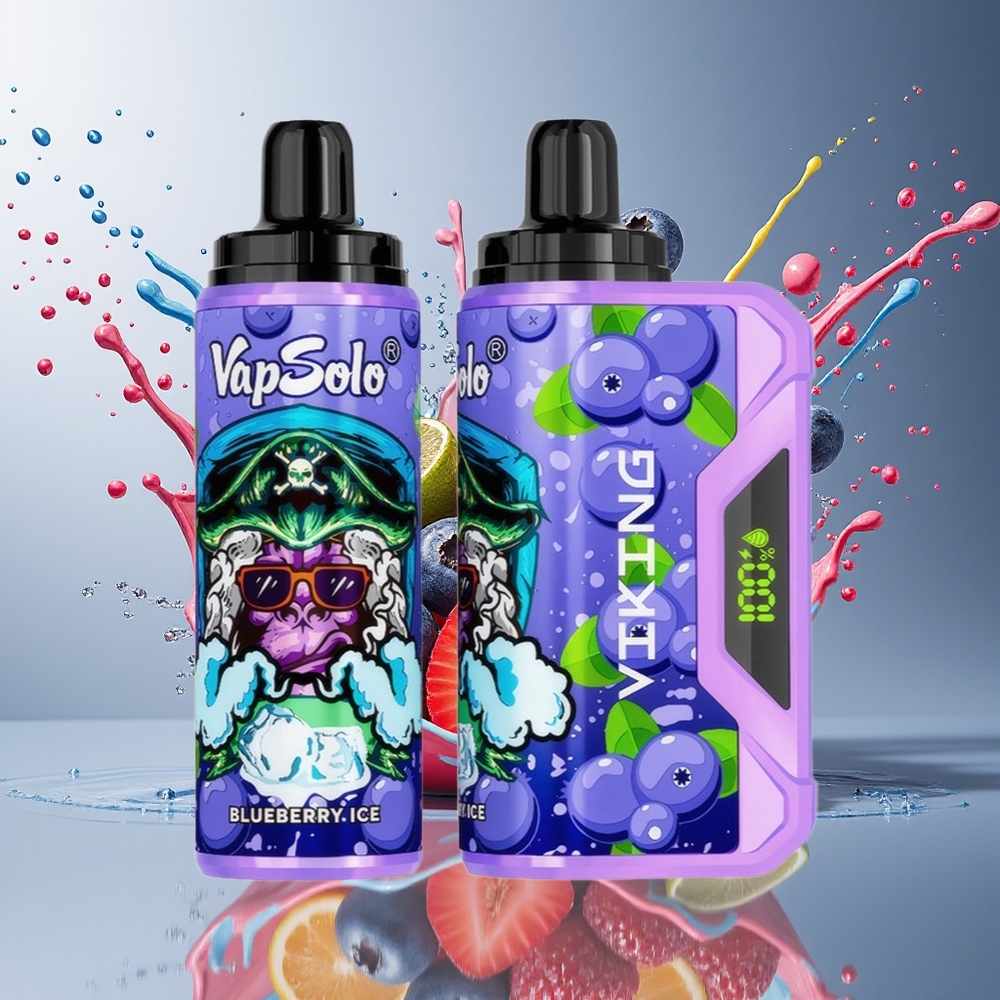 VapSolo VIKING 12000 Norge Engros 22ml Type-C Blåbær