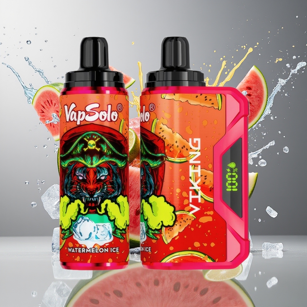 VapSolo VIKING 12000 Puffs Norge Engros 22ml Type-C Vannmelon Is