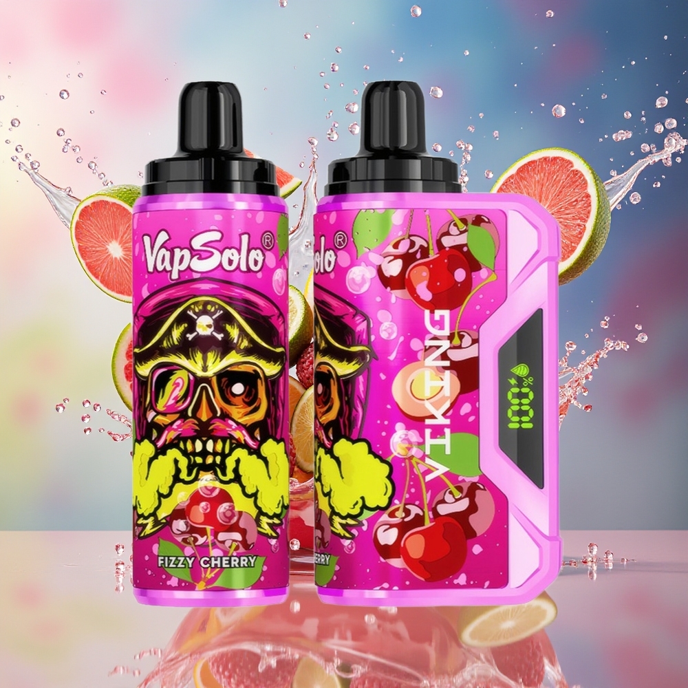 VapSolo VIKING 12000 Puffs Norge Engros Type-C 22ml Skummende Kirsebær