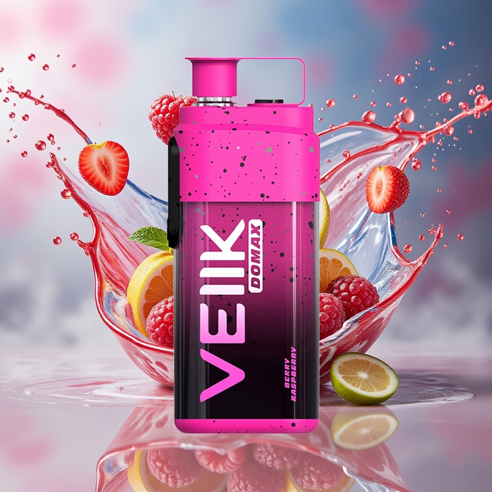 VEIIK DOMAX 20000 Puffs Norge Engros 25ML 0.6ohm Mesh Lader TYPE C Bær Bringebær