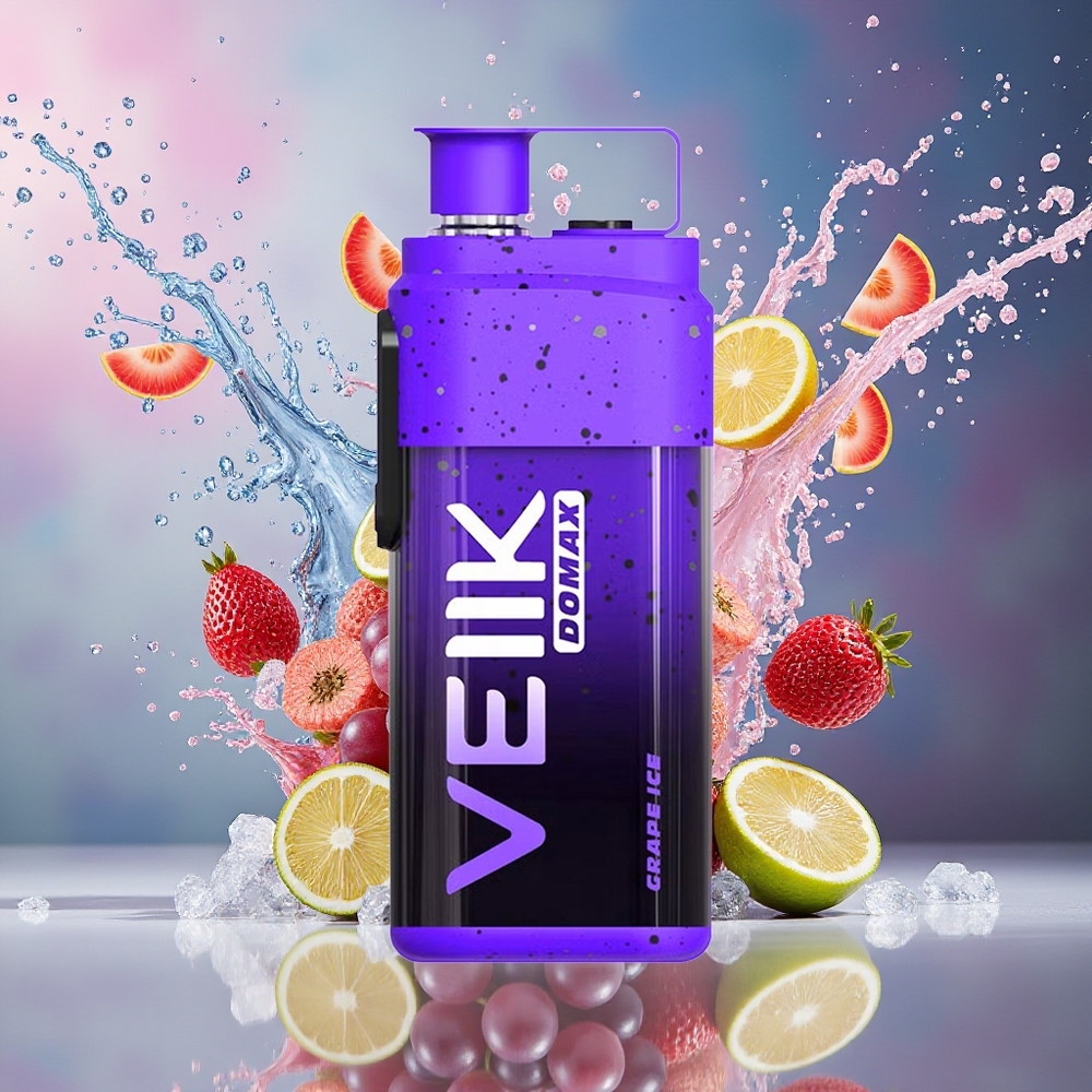 VEIIK DOMAX 20000 Puffs Norge Engros 25ML E-liquid 850 mAh TYPE C DTL Mode Druer Is