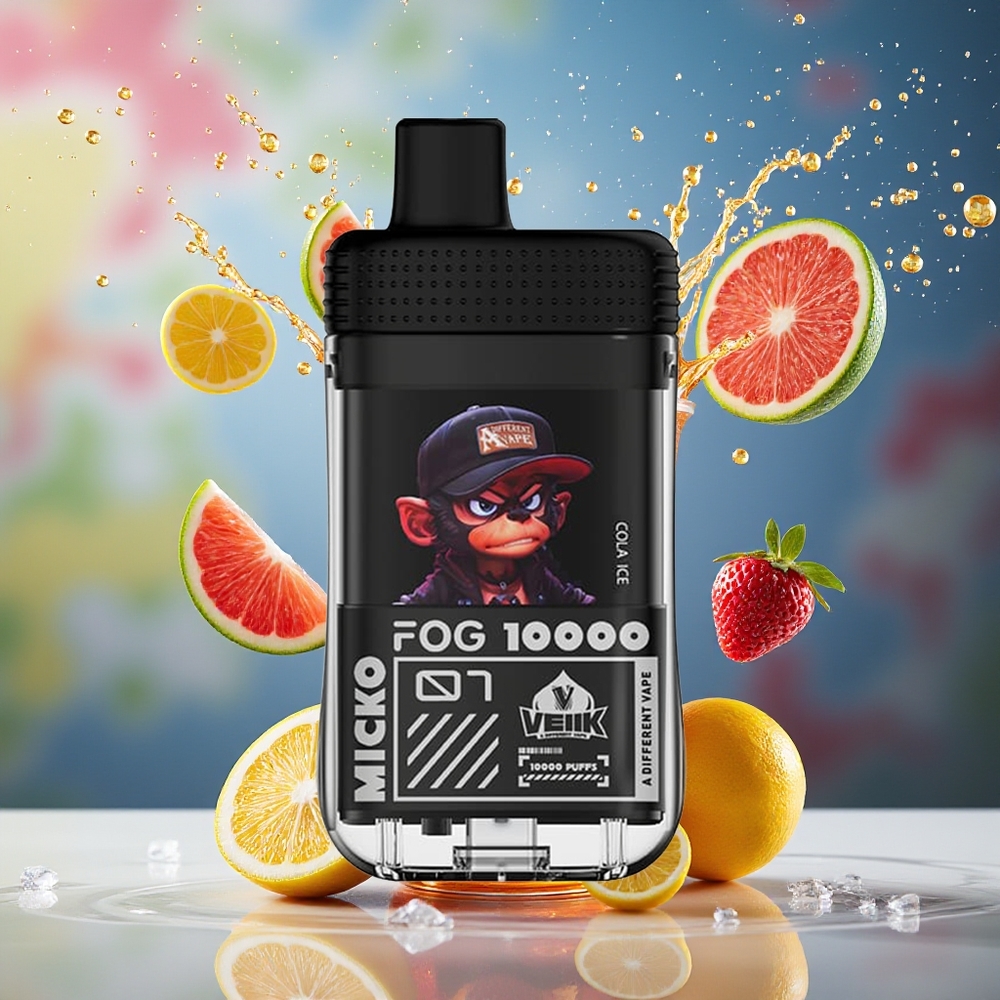 VEIIK MICKO FOG 10000 Puffs Engros Norge Type-C 500mAh Salt Nic 30mg/ml Cola Is