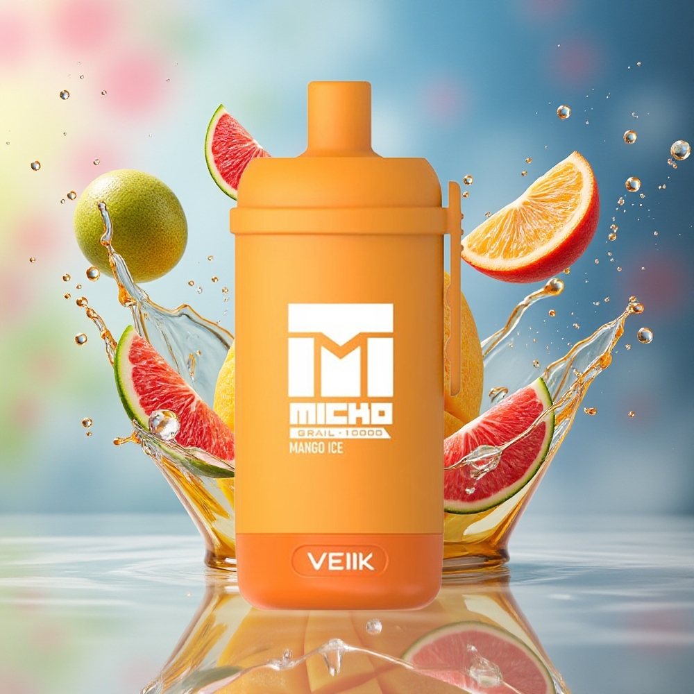 VEIIK MICKO GRAIL 10000 Puffs Norge Engros 1.0ohm Mesh 600mAh PC Mango Is
