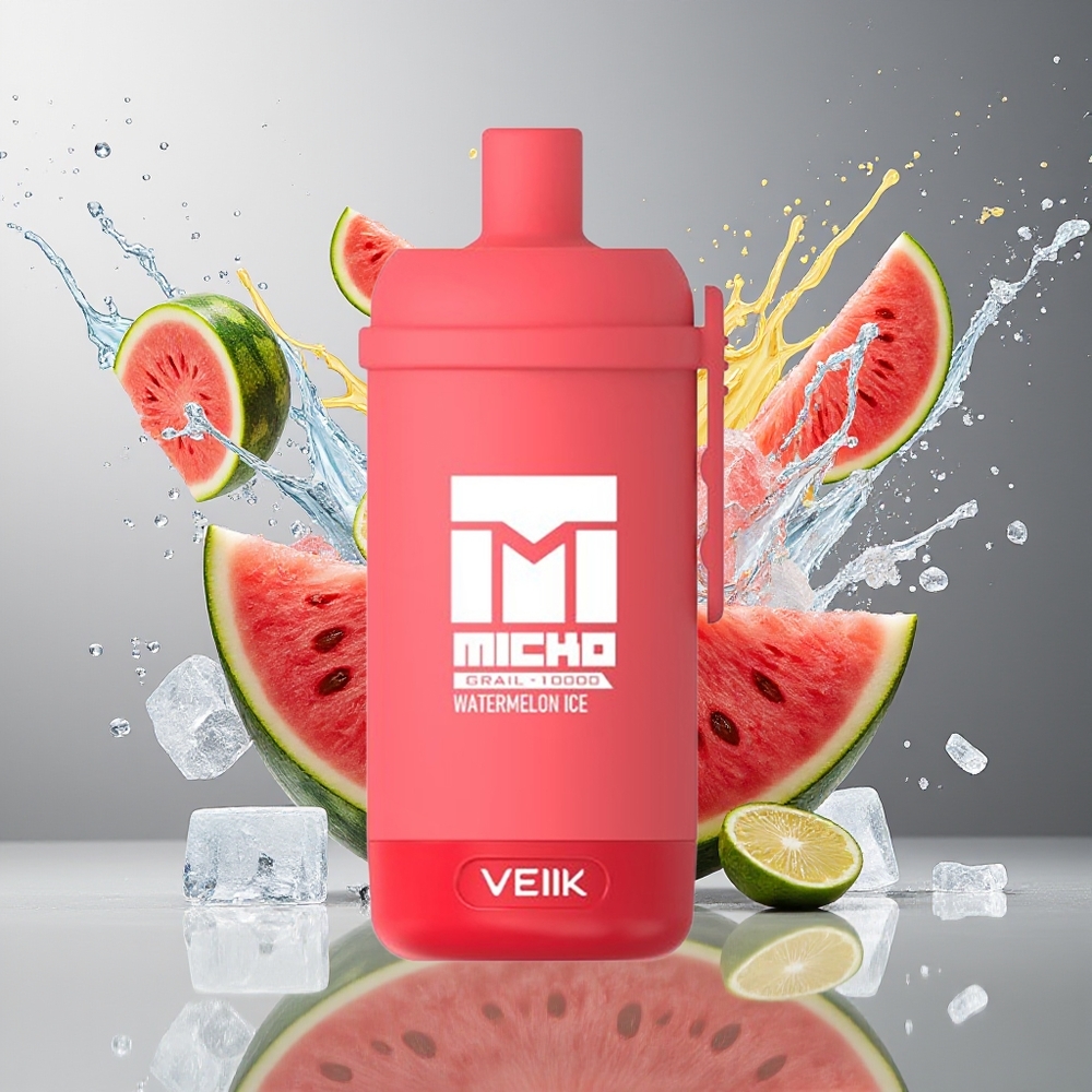 VEIIK MICKO GRAIL 10000 Puffs Norge Engros 1.0ohm Mesh 600mAh Vannmelon Is