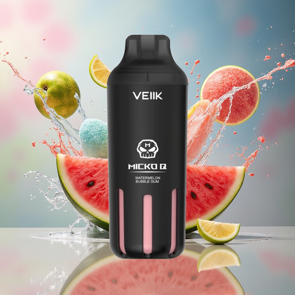 VEIIK MICKO Q 5500 Puffs 15ml 1300mAh Norge Engros Vannmelon Tyggegummi