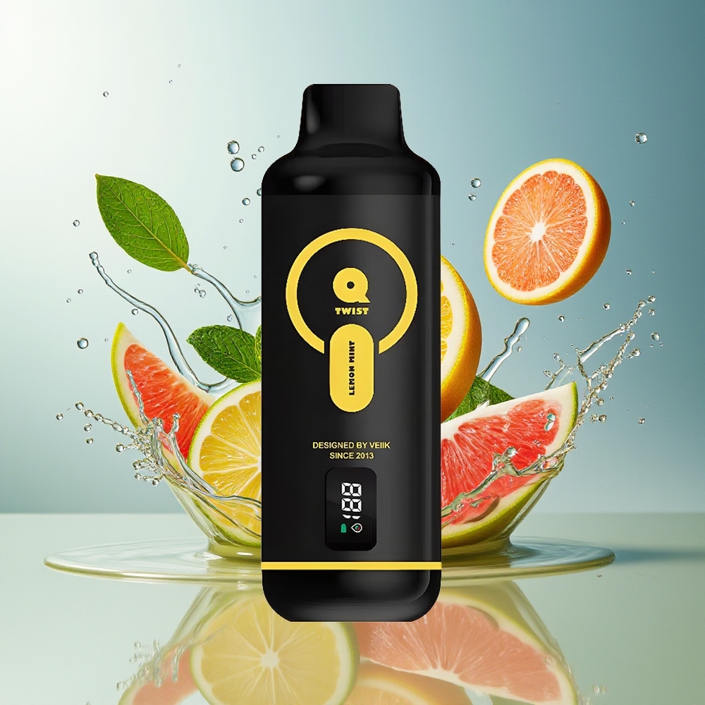 VEIIK MICKO Q TWIST 12000 Puffs Engangs Vape Sitron Mynte Norge Engros 600mAh Type-C