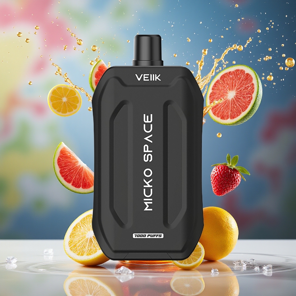 VEIIK MICKO SPACE 7000 Puffs Norge Engros 18ml 5% Nikotin Kols Is