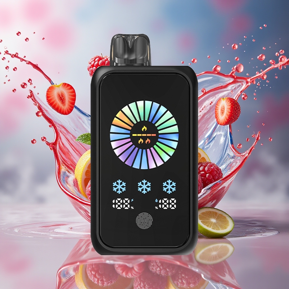 VEIIK SPACE CLOUD 30000 PUFFS Engangs VAPE Bær Bringebær Norge Engros 900mAh TYPE-C