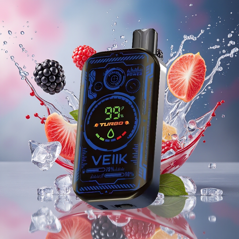 VEIIK SPACE MIST 25000 Puffs 20ML Super Skjerm Dynamisk Lys Norge Engros Blåbær Is
