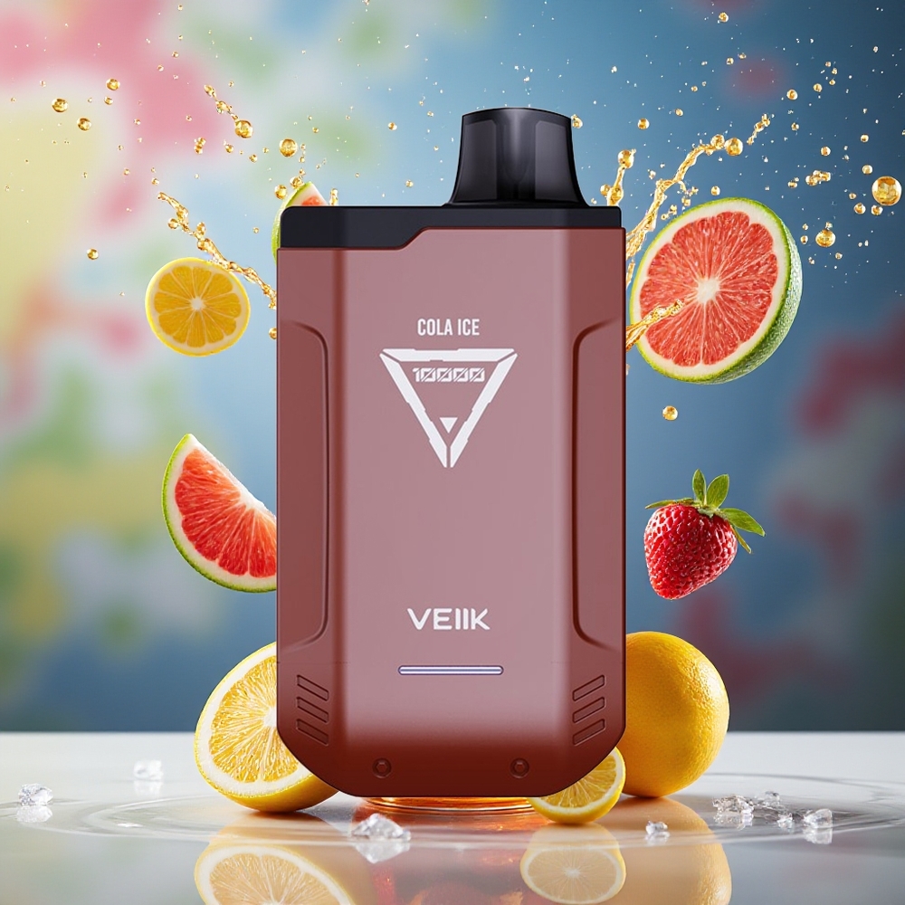 VEIIK X SPACE 10000 Puffs Engangs Vape Cola Is Norge Engros 18ML 500mAh USB-C