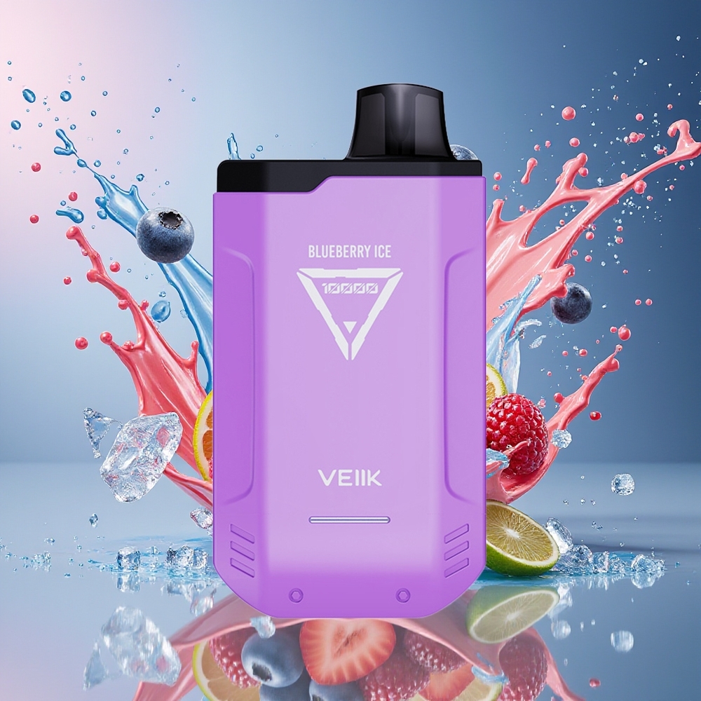 VEIIK X SPACE 10000 Puffs Norge Engros Blåbær Is 18ML USB-C 1.1ohm 10W-16W