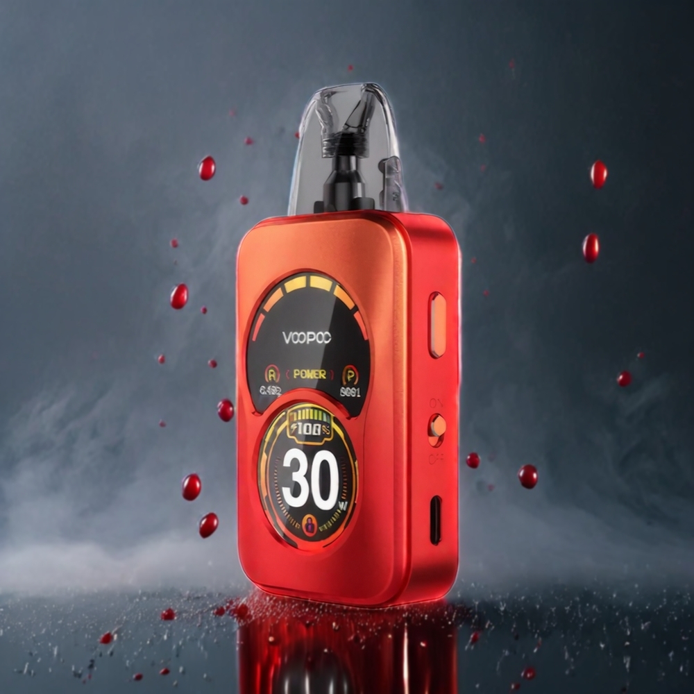 VOOPOO Argus A 2-munn Vape Kit Fantomrød 1100mAh 3ml Norge Engros