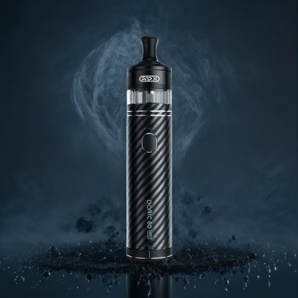 VOOPOO Doric 60 Pro Norge Engros Karbonfiber Svart 60W 2500mAh 5ml Type-C