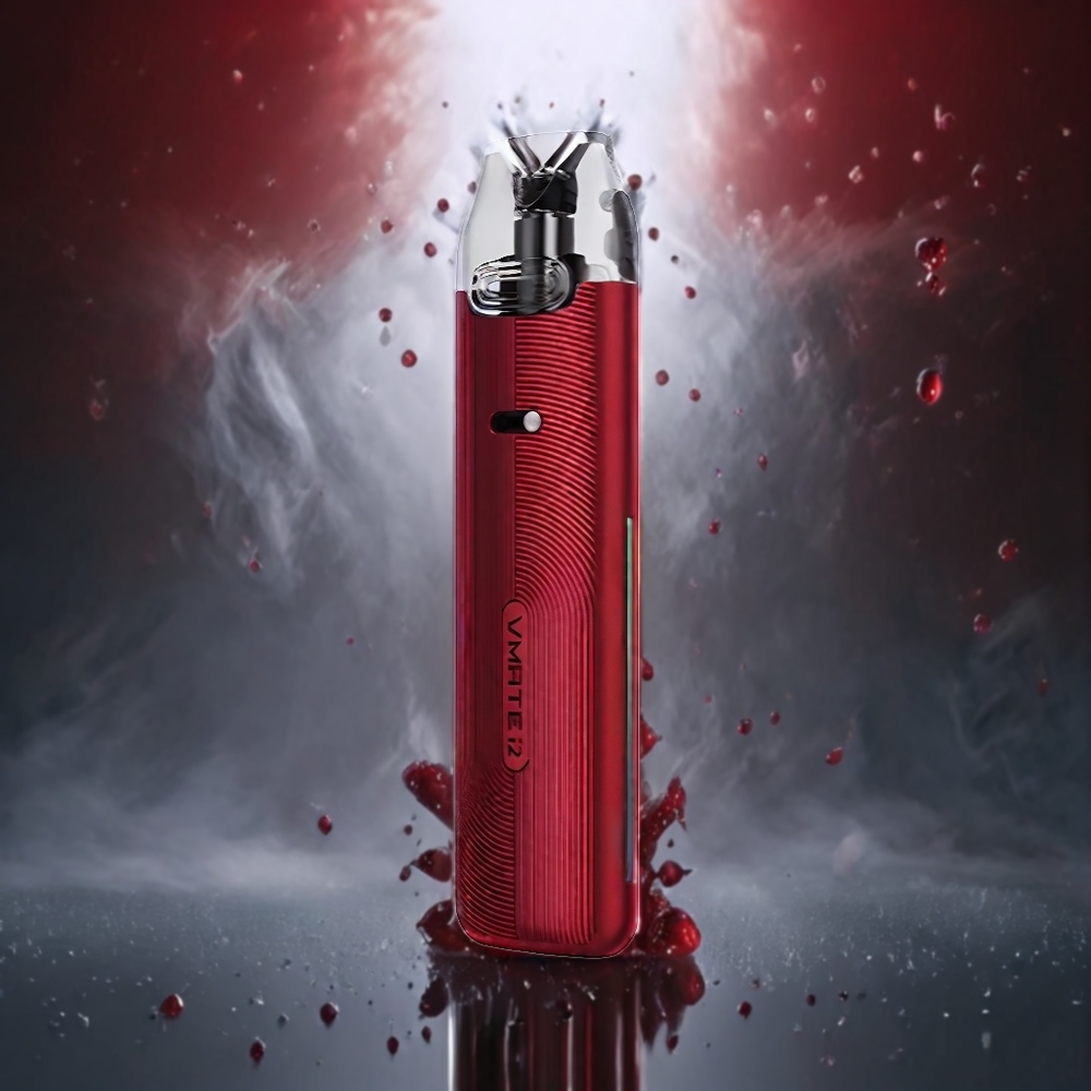 VOOPOO Vmate i2 30W 1500mAh Type-C RGB Luftstrøm Norge Engros Rubinrød