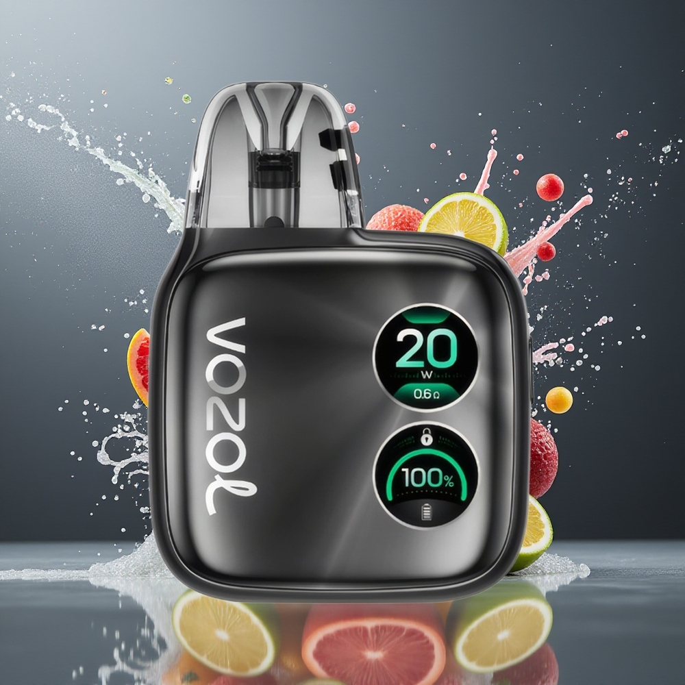 VOZOL ACE Pro 2-munn Rask Lading 1400mAh 2mL Norge Engros Obsidiangrå