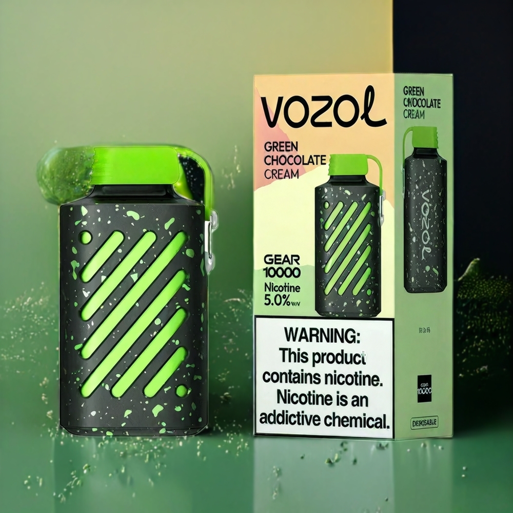 VOZOL GEAR 10000 Norge Engros 10000 Puffs 20ml Grønn Sjokoladekrem VAMT Mesh Coil