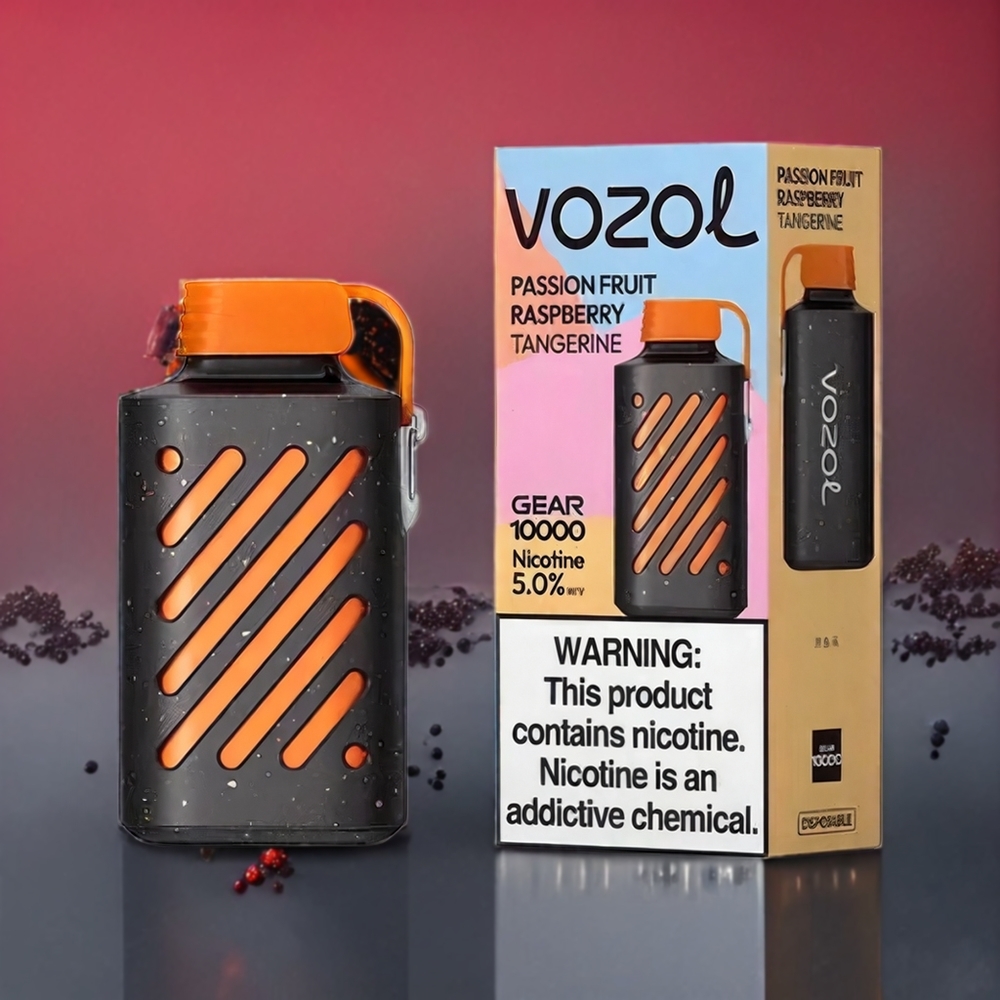 VOZOL GEAR 10000 Norge Engros Disposabel Vape Pasjonsfrukt Bringebær Mandarin 10000 Puff 20 ml Væske