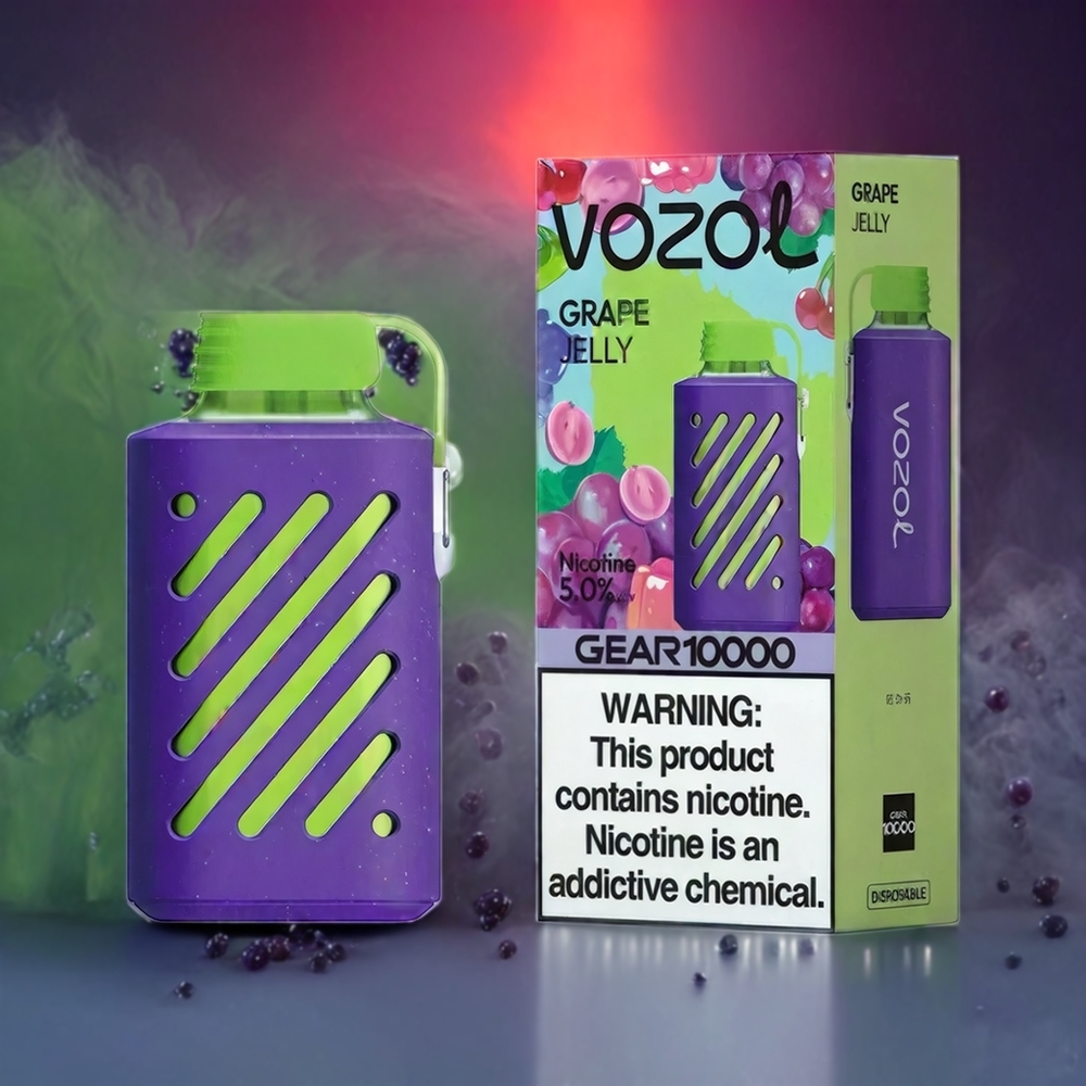 VOZOL GEAR 10000 Norge Engros Disposable Vape Druesyltetøy 10000 Puffs 20ml VAMT Mesh Coil