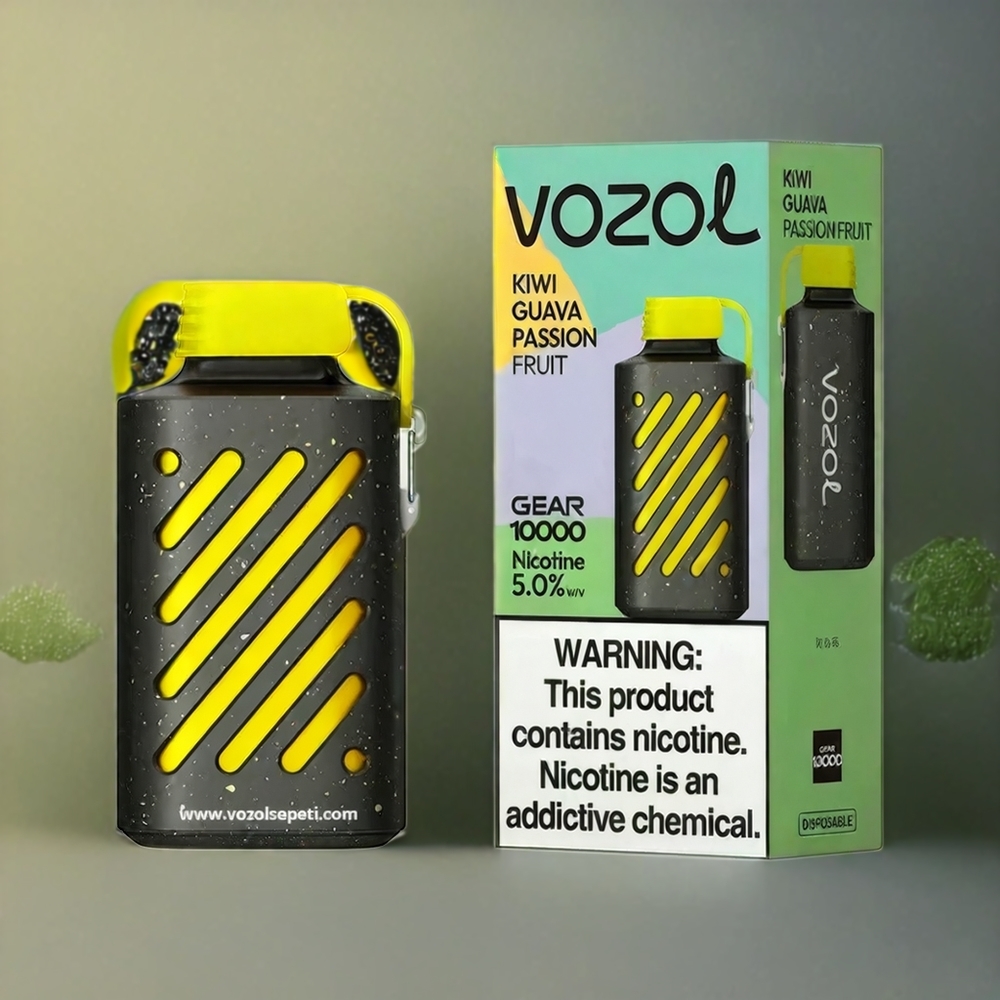 VOZOL GEAR 10000 Norge Engros Engangs Vape Kiwi Pasjonsfrukt Guava 20ml VAMT Mesh Coil 10000 Puffs