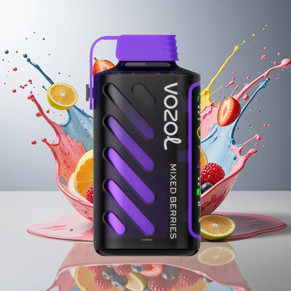 VOZOL Gear Power 20000 Puffs Norge Engros Dual Mesh Coil 20mL Blandede Bær