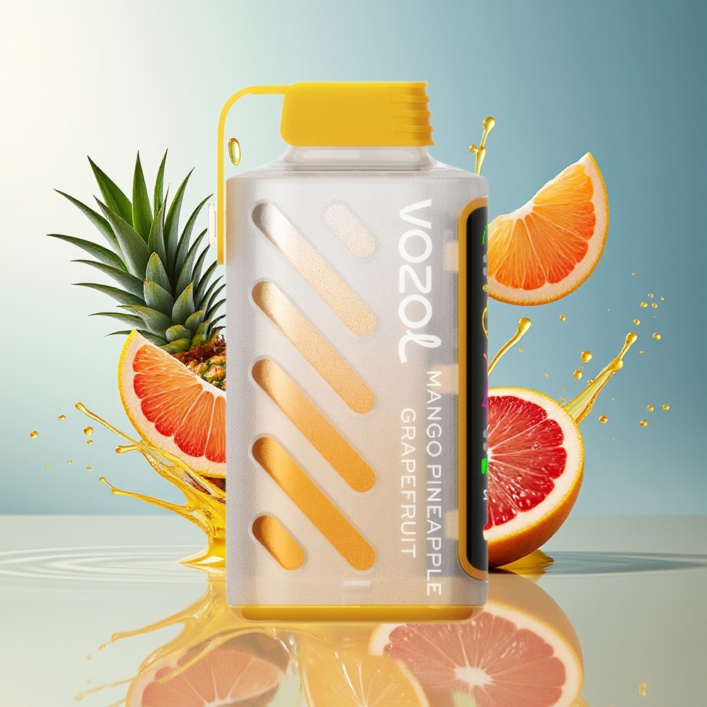 VOZOL Gear Power 20000 Puffs S.i.L.C. Tech Dual Mesh Coil Mango Ananas Grapefrukt Norge Engros