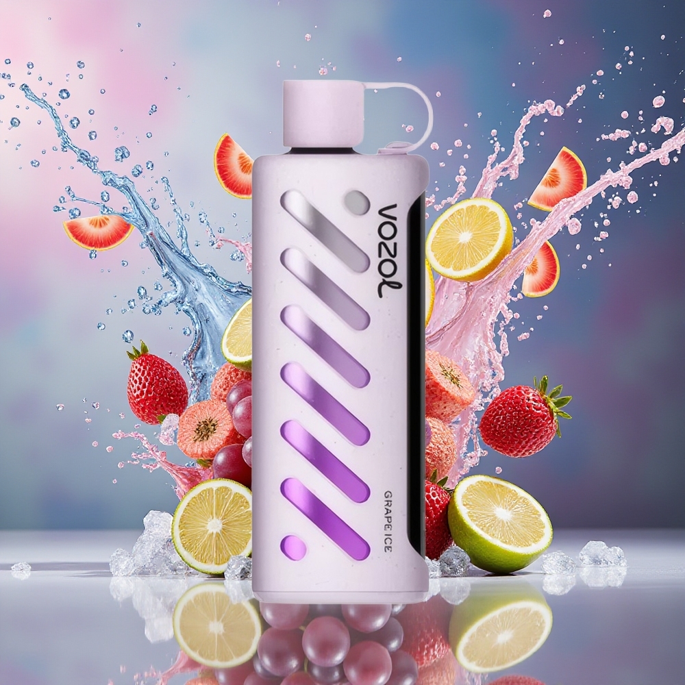 VOZOL Gear Shisha 25000 Puffs Dual Mesh Grape Is Norge Engros