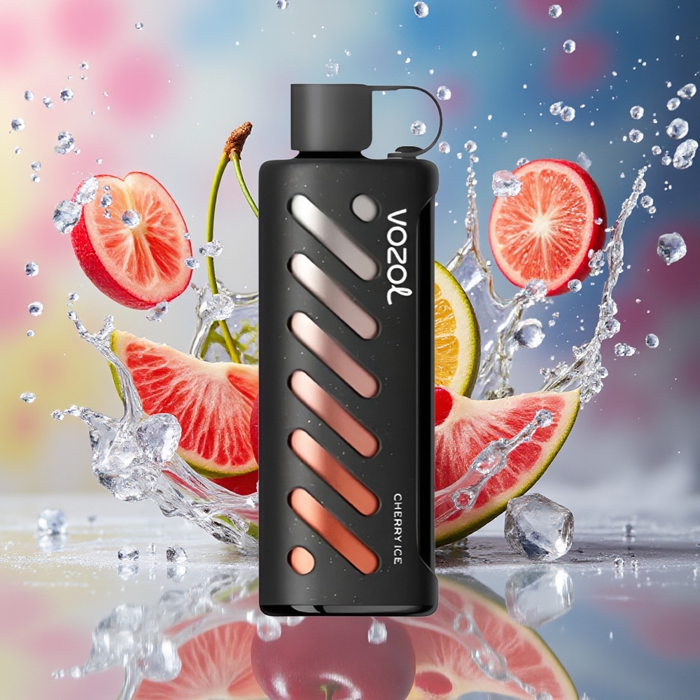 VOZOL Gear Shisha 25000 Puffs Dual Mesh Kirsebær Is Norge Engros